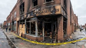 Book store fire